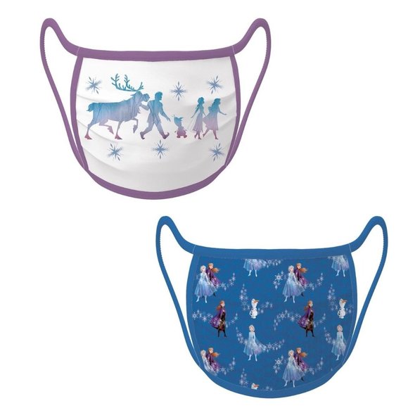 Disney Frozen Elsa Anna Olaf Sven Cloth Mask Set Adult X-Large - Picture 1 of 4